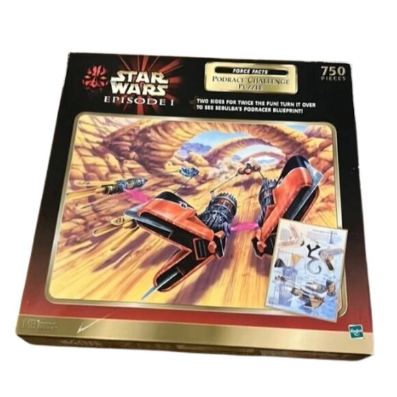 Star Wars Episode 1 PODRACE CHALLENGE Sebulba 2-Sided Jigsaw Puzzle 750 Pieces - Picture 1 of 5